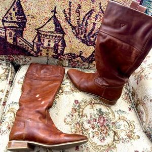 Zara size 7, leather boots